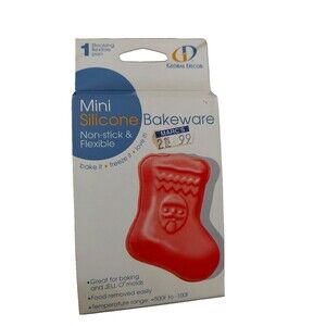 Mini Silicone Mold. Christmas Stocking. New. Baking Cooking Candle Crafting Soap